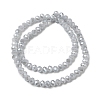 Electroplate Glass Beads Strands X-GLAA-K027-PL-A08-A-4