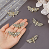 6Pcs Gothic Alloy Lapel Pins for Backpack Clothes JEWB-FH0002-83AG-3