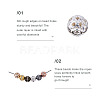 Cheriswelry 160Pcs 8 Colors Alloy Rhinestone Beads FIND-CW0001-11-11