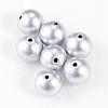 Matte Style Spray Painted Acrylic Beads ACRP-S669-12mm-01-1