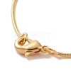 Brass Square Snake Chain Necklaces MAK-L009-05G-3