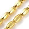 Electroplated Synthetic Magnetic Hematite Beads Strands G-P545-G04-8x16mm-2