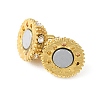 Alloy Rhinestone Magnetic Clasps with Loops RB-H116-2-G-3