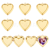 8Pcs 304 Stainless Steel Locket Pendants STAS-HY0002-02-1