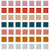 CHGCRAFT 56Pcs 7 Colors Glass Mosaic Cabochons GLAA-CA0001-11-1