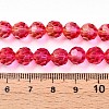 Baking Paint Transparent Glass Beads X1-DGLA-A035-T8mm-A02-5