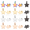 26Pcs 5 Colors 304 Stainless Steel Charms STAS-BC0003-76-1