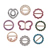 9Pcs 9 Style Alloy Rhinestone Buckles DIY-SZ0008-58-1