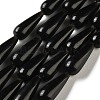 Natural Obsidian Beads Strands G-B192-A02-01-2