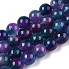 Dyed Natural White Jade Beads Strands G-T138-10mm-210-20-4