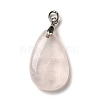 Natural Rose Quartz Pendants G-H286-04P-01-3