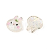 Printed Translucent Epoxy Resin Cabochons RESI-XCP0002-63A-2