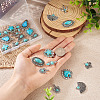 24Pcs 12 Styles Synthetic Turquoise Pendants FIND-TA0001-79-16