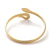 Golden 304 Stainless Steel Cuff Bangle for Women BJEW-C050-02B-G-3