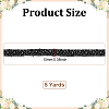 Grenadine & Plastic Pearl Ribbon OCOR-WH0105-170B-2