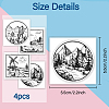 4Pcs 4 Styles PVC Stamp DIY-WH0487-0030-6