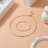 Bead Stretch Bracelets and Beaded Necklace Sets for Women SJEW-JS01275-01-7