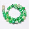 Natural Striped Agate/Banded Agate Bead Strands G-G962-8mm-M-3