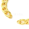 Rack Plating Brass Twisted Chain Bracelet Making KK-G501-03B-G-2