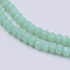 Opaque Solid Color Glass Bead Strands GLAA-F076-A09-3