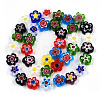 Handmade Millefiori Glass Bead Strands LAMP-N029-017D-08-2