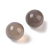 Natural Grey Agate No Hole Sphere Beads G-K353-04A-06-2