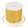 Brass Coated Iron Flat Cable Chains CH-TAC0007-01G-2
