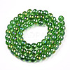 Electroplate Transparent Glass Beads Strands GLAA-T032-T6mm-AB07-3