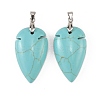 Synthetic Turquoise Pendants G-H359-04P-02-1