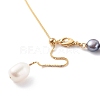 Adjustable Brass Lariat Necklaces NJEW-JN03446-01-2