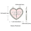 7 Sets 7 Colors Alloy Enamel Split Pendant ENAM-FS0001-71-4