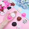 48Pcs 8 Styles Mini Cowboy Hat Plastic Accessories FIND-PH0027-03-3