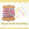 50M Gradient Color Waxed Polyester Cords YC-TADJ0001-04C-3