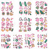 20 Sheets Luminous Water Proof Removable Temporary Tattoos Stickers AJEW-SP0002-81C-1