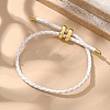 Leather Braided Cord Bracelets BJEW-G675-06G-06-8