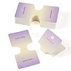 50Pcs Folding Paper Jewelry Display Cards ODIS-TA0001-07B-2