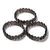 Natural Smoky Quartz Beaded Stretch Bracelet G-E010-01-07-2