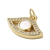 Brass Micro Pave Cubic Zirconia Pendants KK-Q808-11G-2