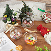 10Pcs Transparency Acrylic Christmas Balls Pendants DIY-CP0013-38B-4
