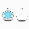 UV Plating Acrylic Pendant Rhinestone Settings OACR-R252-01-03P-2