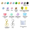 DIY Silicone Beaded Keychain Making Kit DIY-YW0008-62-3