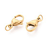 304 Stainless Steel Lobster Claw Clasps STAS-B166-01G-01-2