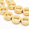 Electroplate Non-magnetic Synthetic Hematite Beads Strands G-L485-24-G-2