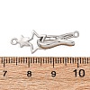 Brass Interlocking Clasps KK-C075-26P-3