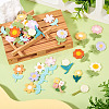 42Pcs 21 Styles Flower Computerized Embroidery Cloth Patches PATC-TA0001-27-7
