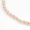 Electroplate Crystal Glass Teardrop Beads Strands EGLA-F076-A09-3