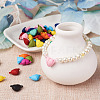 12 Sets 12 Colors Spray Painted Alloy Magnetic Clasps PALLOY-CJ0002-31-6