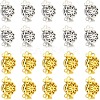 20Pcs 2 Colors Brass Box Clasps KK-CA0001-75-1
