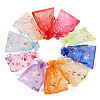 100Pcs 10 Colors Organza Drawstring Jewelry Pouches OP-TA0001-02-1