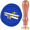Brass Wax Seal Stamp AJEW-WH0337-014-1